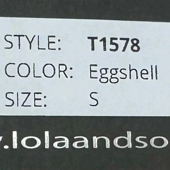 NWT Lola & Sophie Designer Blouse Knit White Turtle Neck Long Sleeve Small - Picture 6 of 14